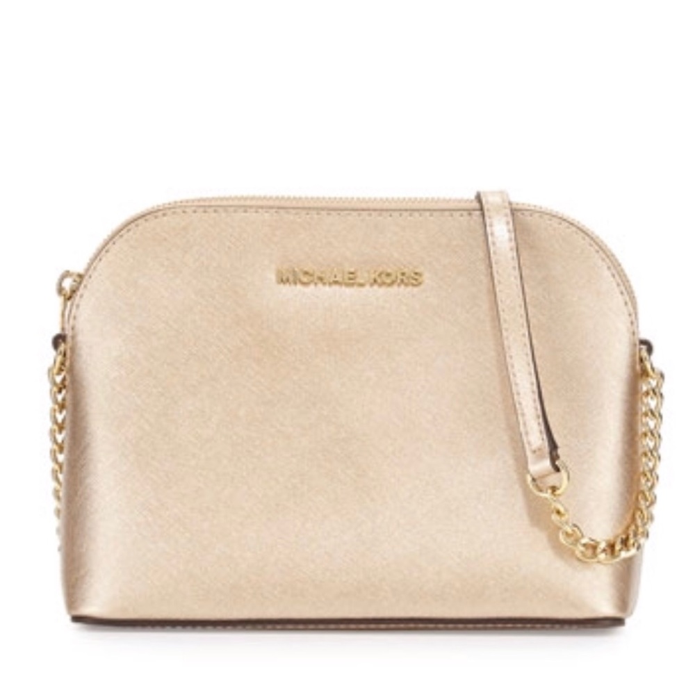 NWT Michael Kors Gold Crossbody